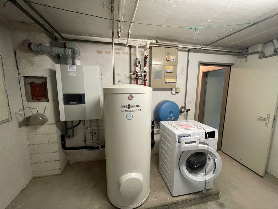 Waschen mit Gasheizung und Warmwasserboiler, Birkenweg 5 Brugg